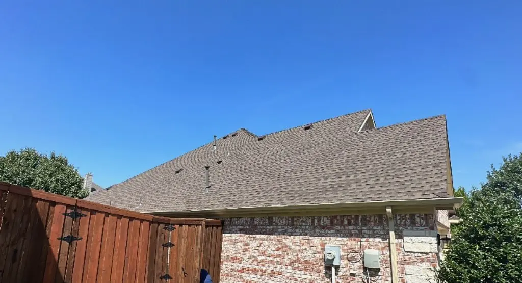 Completed roof replacement project in Bellflower